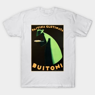 Pastina Glutinata BUITONI PASTA by Federico Seneca 1928 Vintage Italy Food Advertisement Art Deco T-Shirt